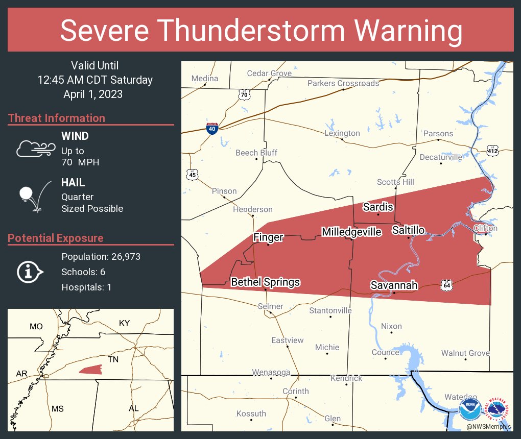 NWS Severe Tstorm on Twitter "Severe Thunderstorm Warning including