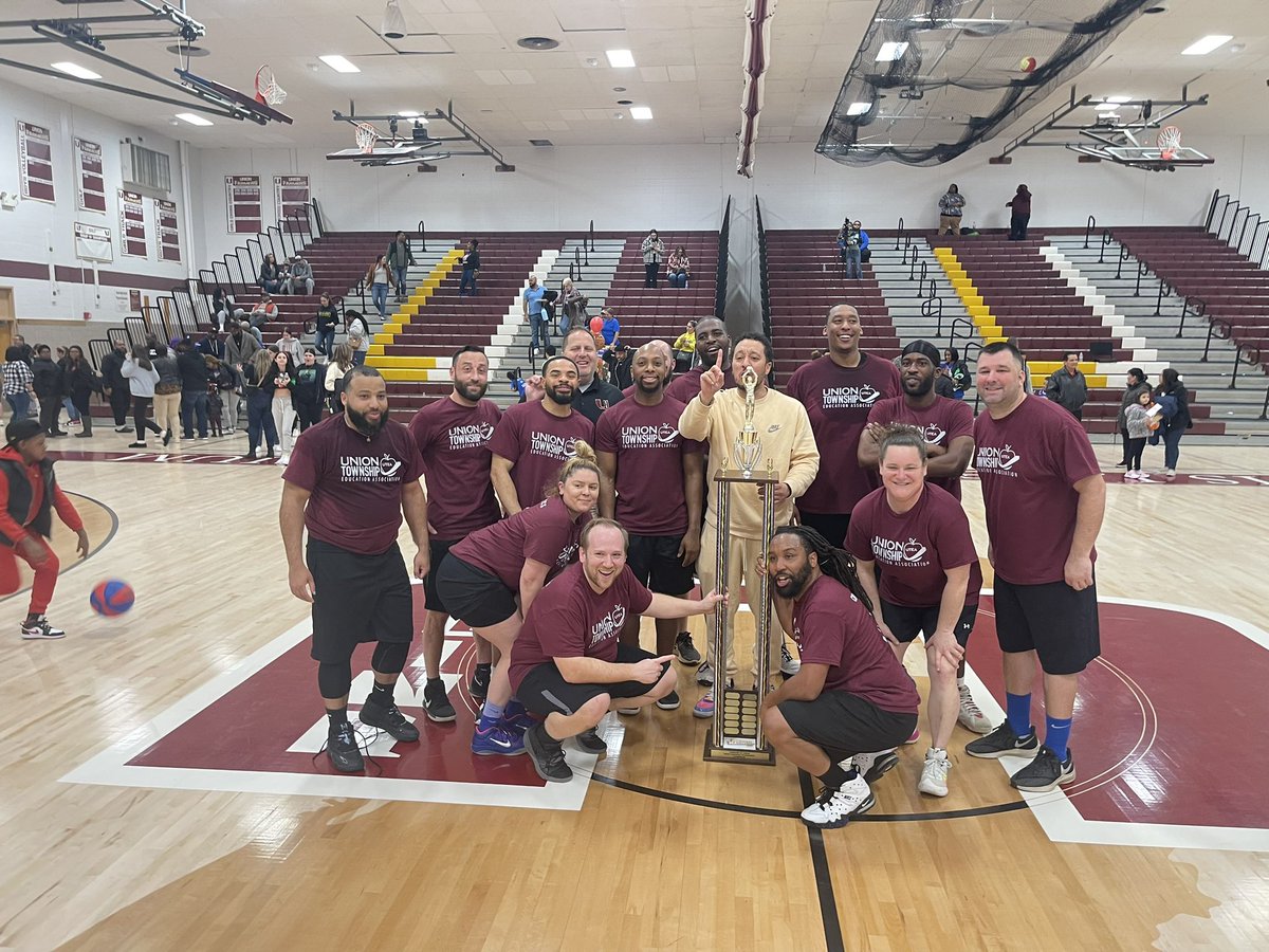 Members of the Township of Union Board of Education faculty played in the March Madness Tournament at UHS defeating the Union Department of Public Works &amp; the Union Police Department in the Championship to gain the crown. The tournament was to benefit the Union Police Explorers.