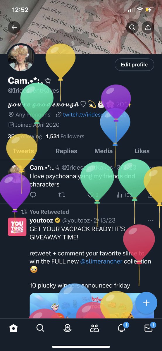IridescentKakes's tweet photo. I can drink now https://t.co/aoQh1whSqa