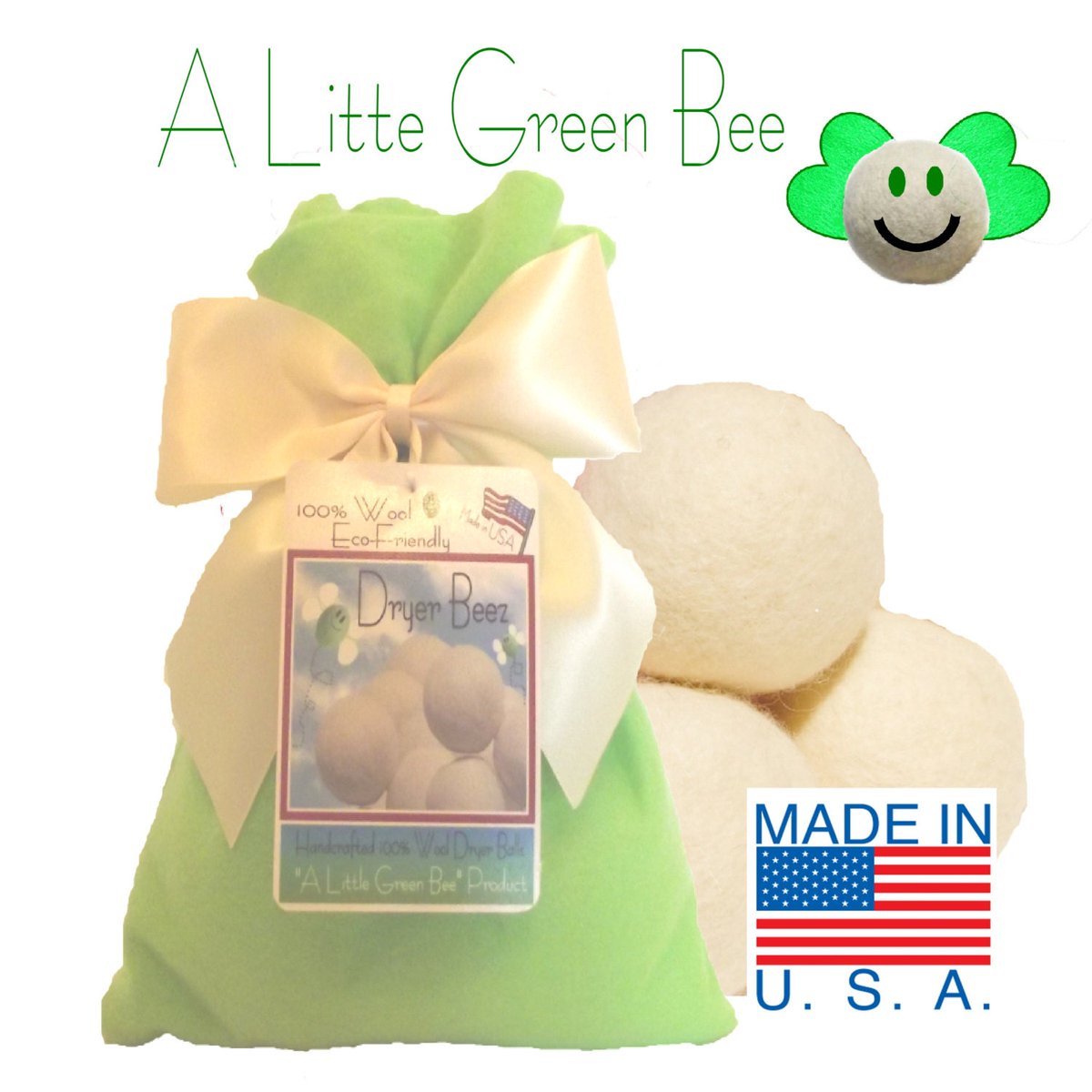 DryerBeez's tweet image. Wool Dryer Balls Eco Friendly  gift set of 3  Natural Unscented w/ Green gift bag Premiun USA wool ball needle-felted tuppu.net/1d361972 #Etsy #ALittleGreenBeeShop #ClothDiapers