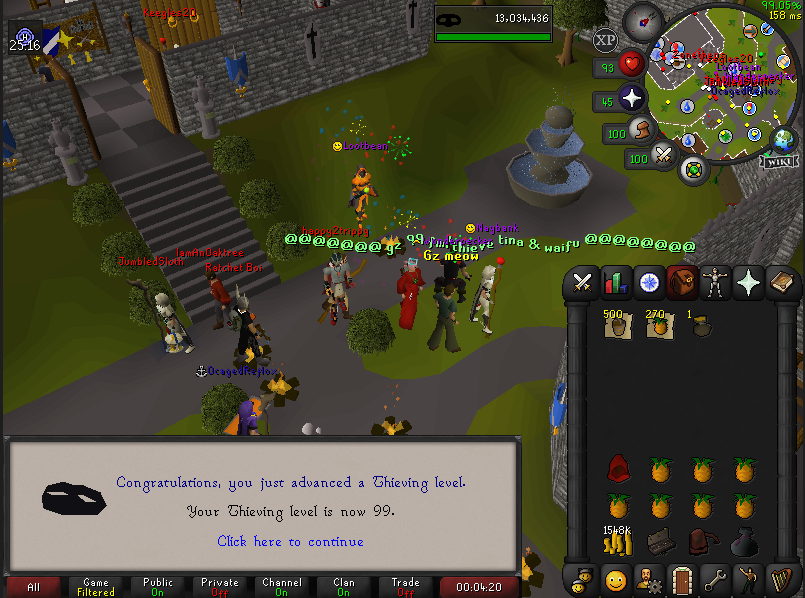 viaxtina's tweet photo. 99 thieving on the 1 def uim https://t.co/eopL1b7gkp