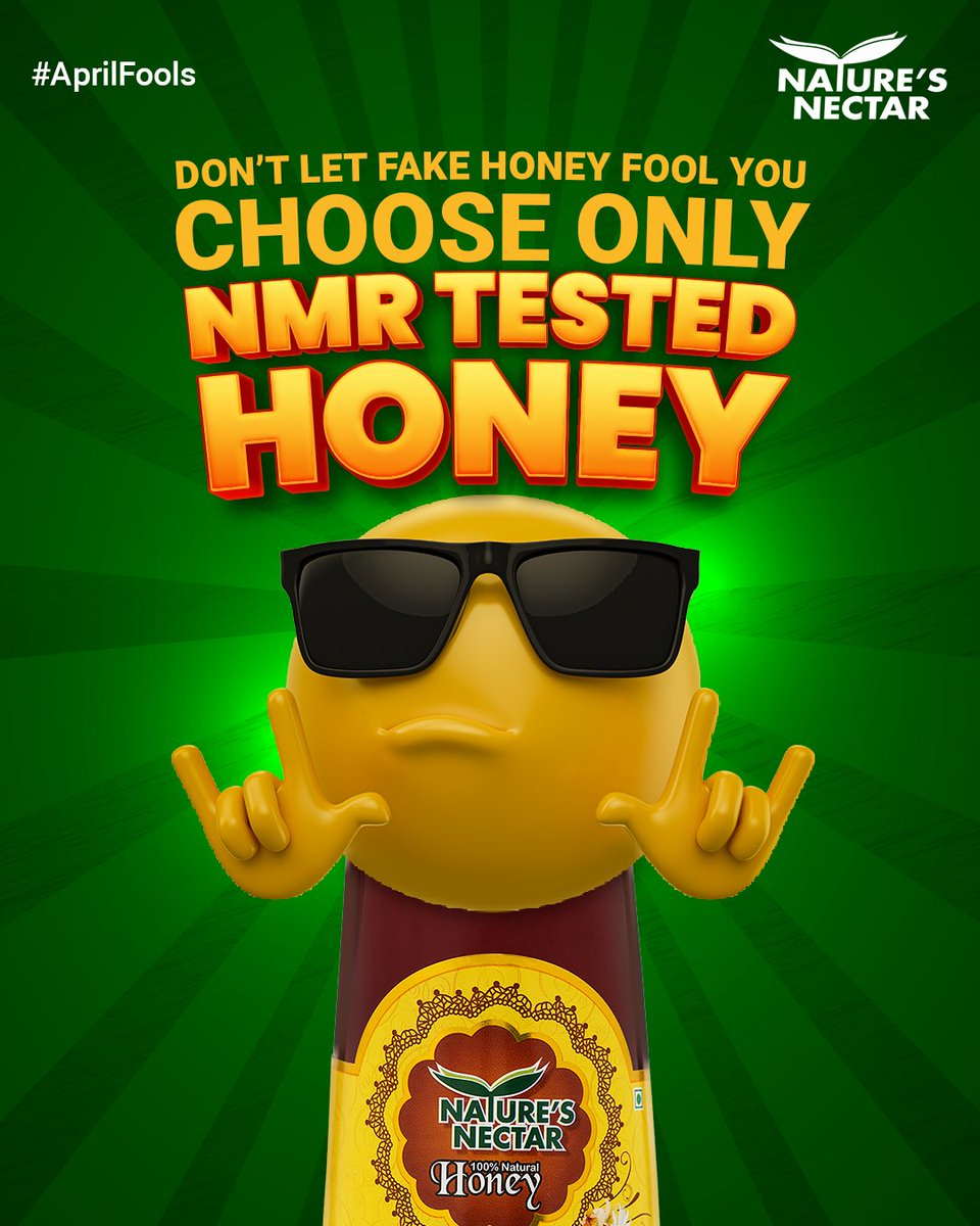 NaturesNectarIN's tweet photo. #AprilFoolsDay or not, don't let fake honey trick you! Stick to the real deal and always go for #NMRtested honey. 🍯🚫
#AprilFool
#naturesnectar
#purehoney
#naturalhoney https://t.co/VVlfkgv38A