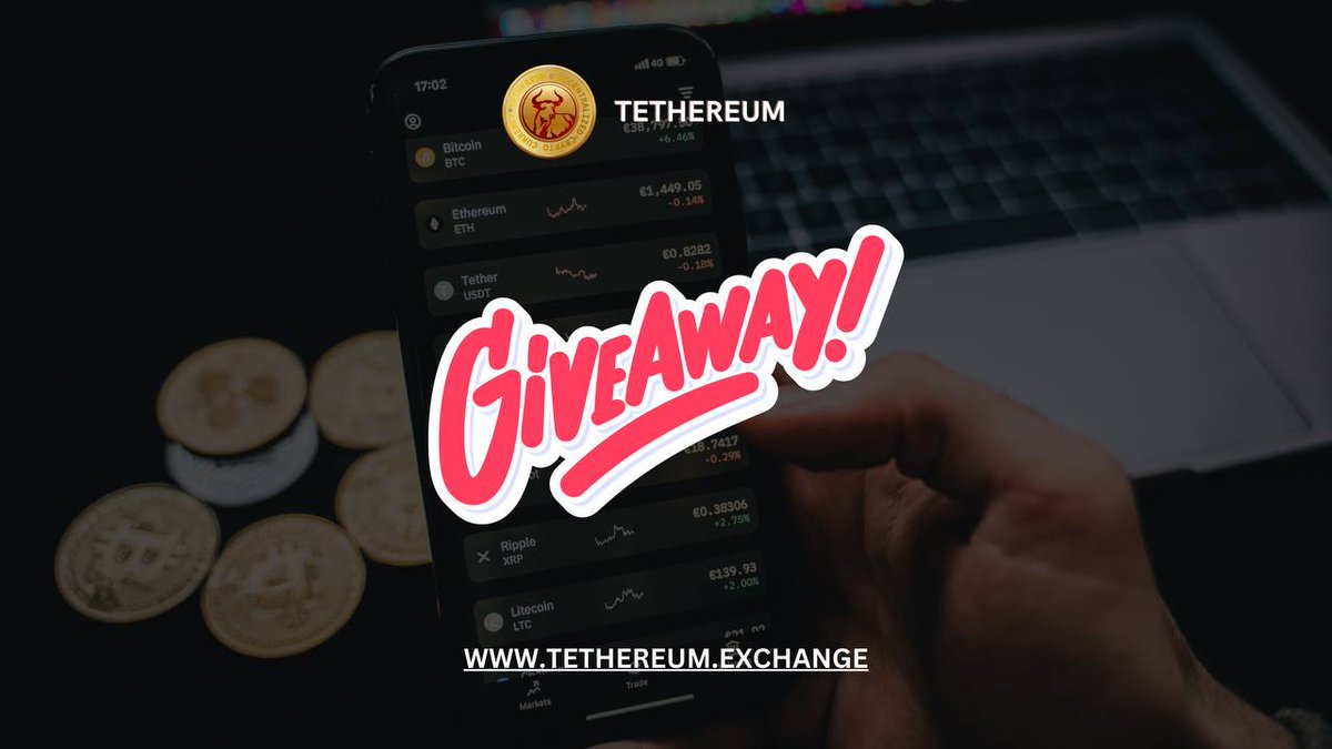 🦅 $10,000 #Giveaway 🦅 

We are launching Tethereum.Exchange in a Few Days, 
Follow us for Next Update.

Task: 
Follow: t.me/TethereumExcha…

Follow: t.me/TethereumToken

#Tethereum #Contest #Airdrop 
#TethereumExchange #T99 #BTC
#ETH #USDT #BUSD #Bitcoin