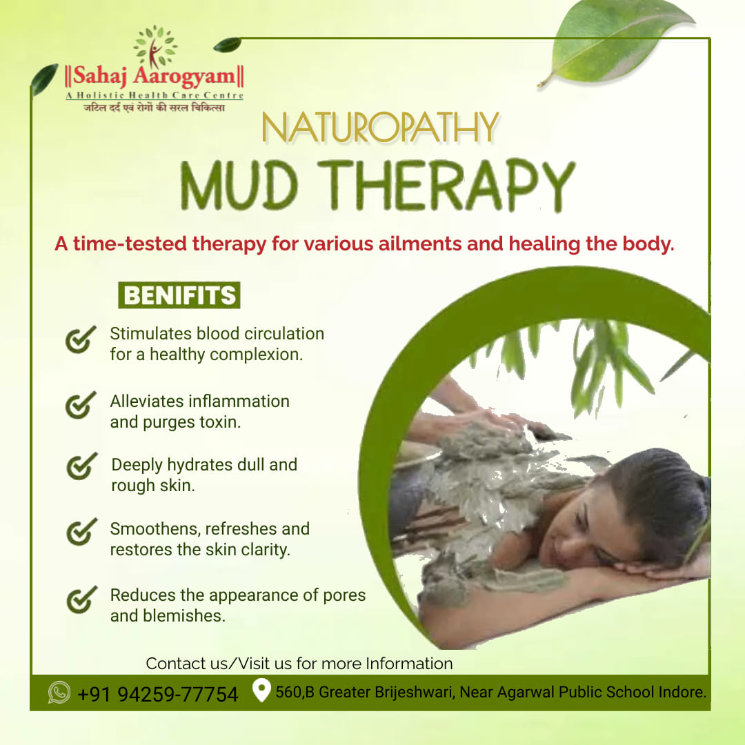 In naturopathy i.e. natural medicine, many types of diseases are treated with the help of mud bandage or mud paste.
#sahajaarogyam #holisticcentre #holistichealth #holistichealing #mudtherapy #naturopathy #healing #ailment #purification #hydration #skinandbody #naturalhealing