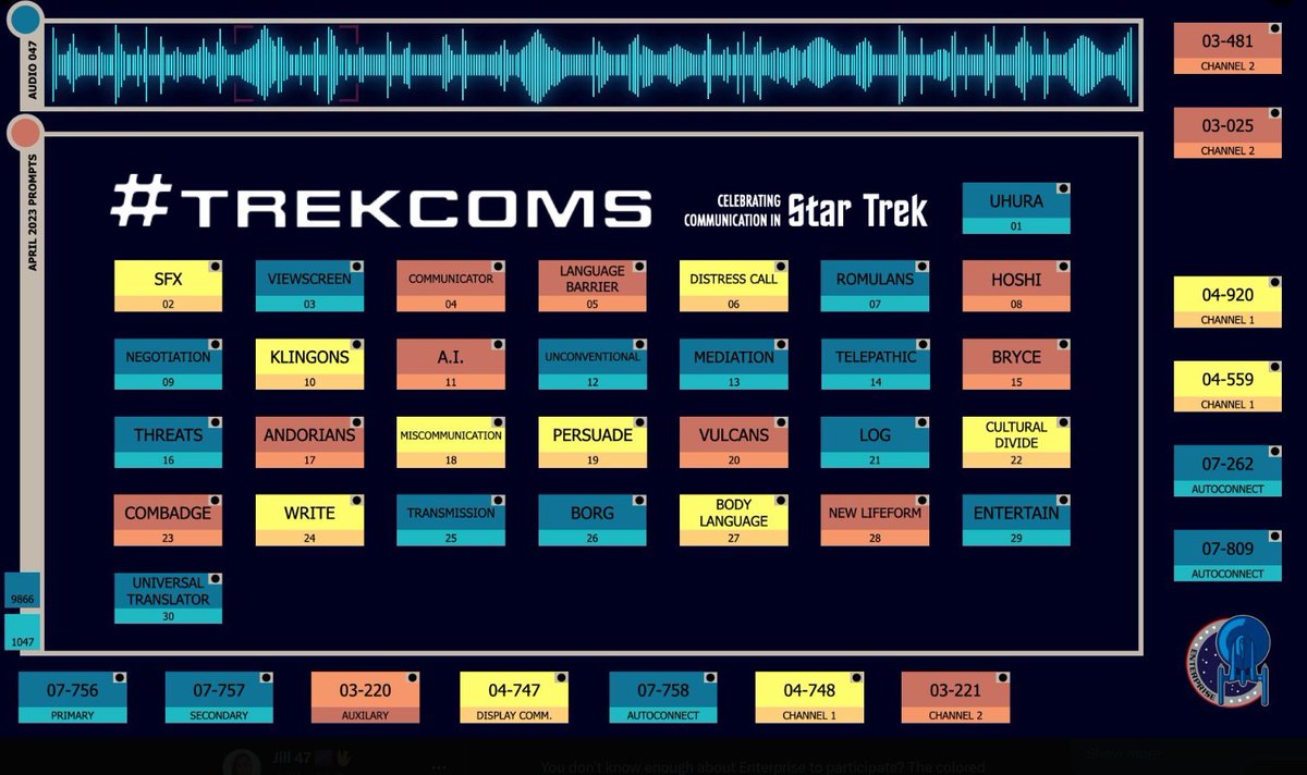 jillsville7's tweet photo. #TrekComs Day 1: Uhura

Uhura received a strange transmission from a Romulan warship in TAS: The Practical Joker that was worthy of April Fool's Day. 

Desserts were flying out of their food synthesizers and piling up! lol

@ShelfNerds #TrekThree https://t.co/xg4fftUylx