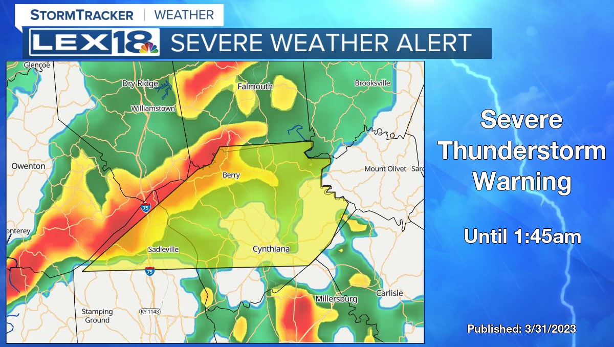 Bayne Froney on Twitter "Severe Thunderstorm Warning for Harrison and