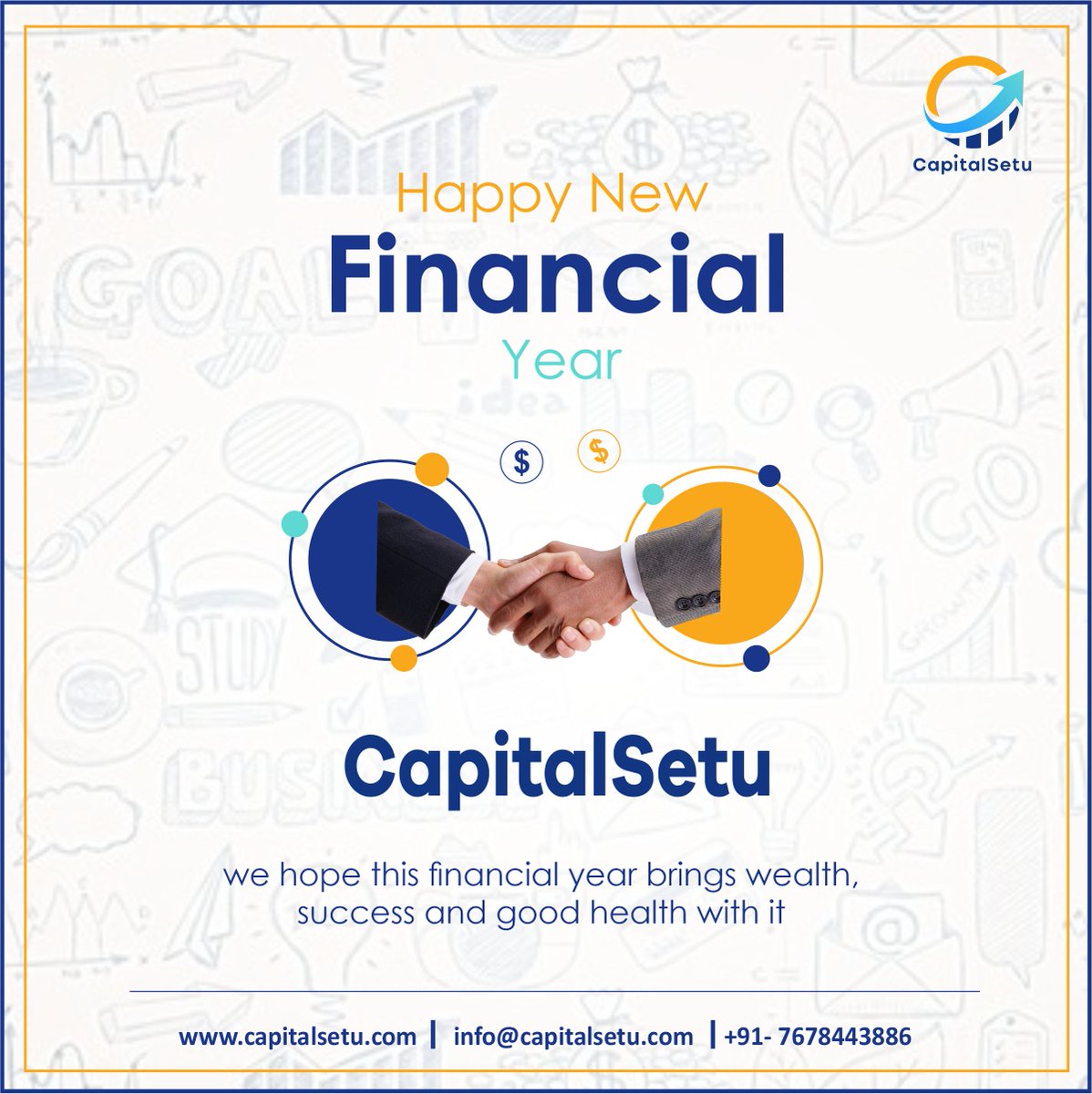 Starting the new financial year on the right foot with Capital Setu! 
Let's make it a prosperous year ahead!
 #CapitalSetu #NewFinancialYear #ProsperityAhead  #financialyear  #buisness #india #businessgrowthstrategies #buisnessgrowth #invoicefinance #startup #msmeindia #fintech