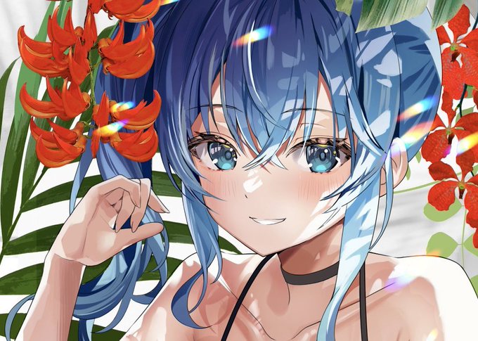 夏に向けて絵を描いてる 