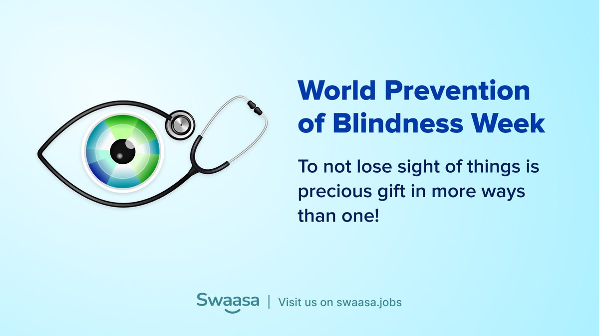 This #WorldPreventionofBlindnessWeek, let's appreciate the gift of sight and work towards preventing avoidable blindness. 

#EyeHealthMatters #SightSavers #EyeHealth #SightSaving #PreventBlindness #VisionCare #ProtectYourVision