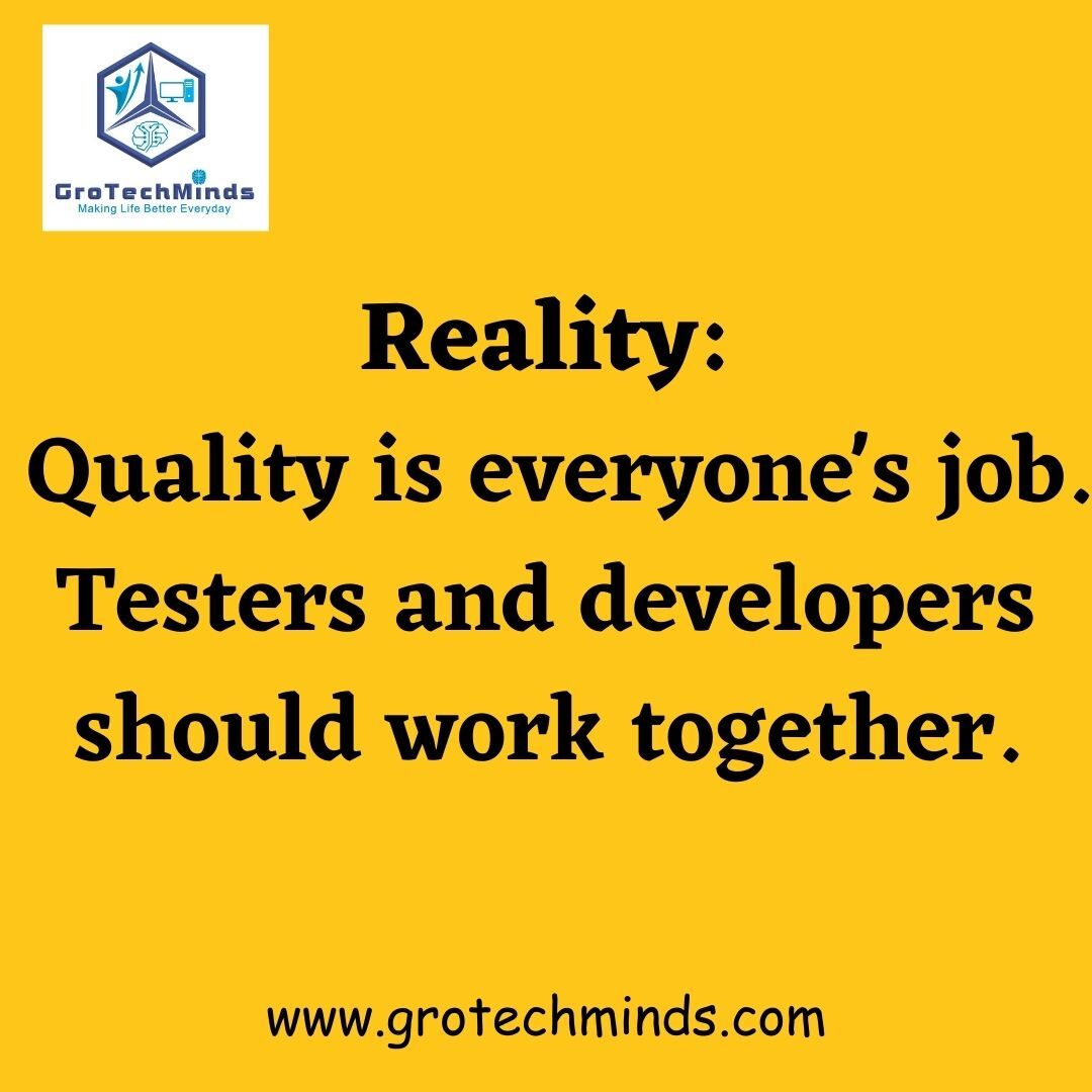 grotechminds's tweet image. Myths and Facts of Software Testing...
.
.
.
.
#grotechminds #softwaretestingbymkt #automationtesting #automation #automationtesting #Onlineclass #softwaretesting #softwaretester #softwaretestingjobs #testing #softwareengineering #softwarequalityassurance