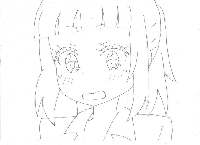 newgame　桜ねね他 #模写 #アナログ #NEWGAME!! #涼風青葉 #桜ねね #望月紅葉  