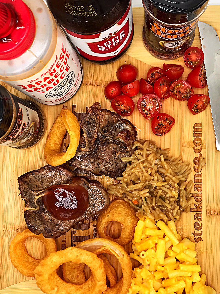 KimTbone's tweet photo. Good early morning and welcome to another weekend. Last night was delicious lamb chops and a bunch of extra goodies. Tonight is pizza night. Break out the Pizza Dance. Have a great Saturday. #SteakDance #BlackIce #PizzaDance https://t.co/ZJ6OASTW3R https://t.co/tOa4GL9N3c
