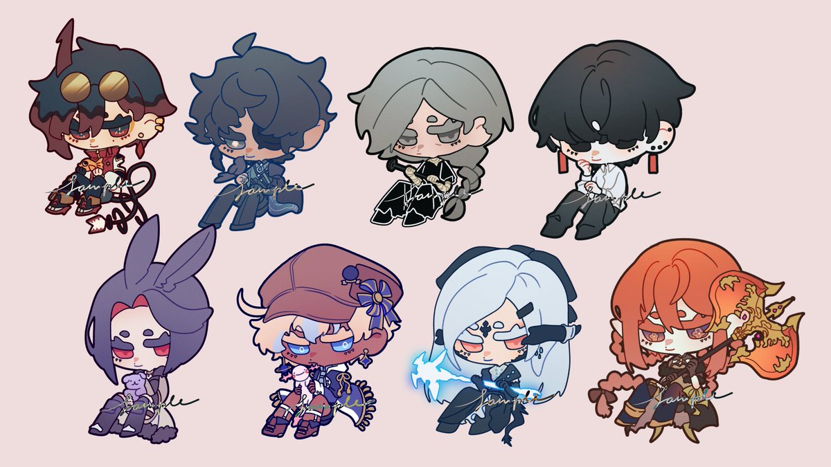 🍑 recent blorbos.. still hjave a few slots avalible! check pnned if you'd like :)