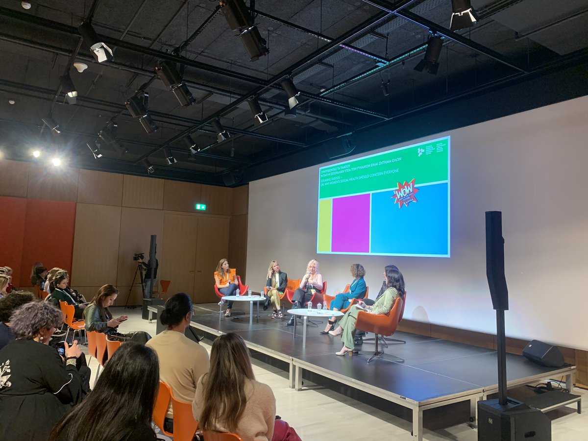 We’re at ‘Breaking taboos – or, why women’s sexual health should concern everyone’ #WOWAthens 

Panelist’s are asking how we can move conversations about sexual health from a space of control and shame, to a space of care.