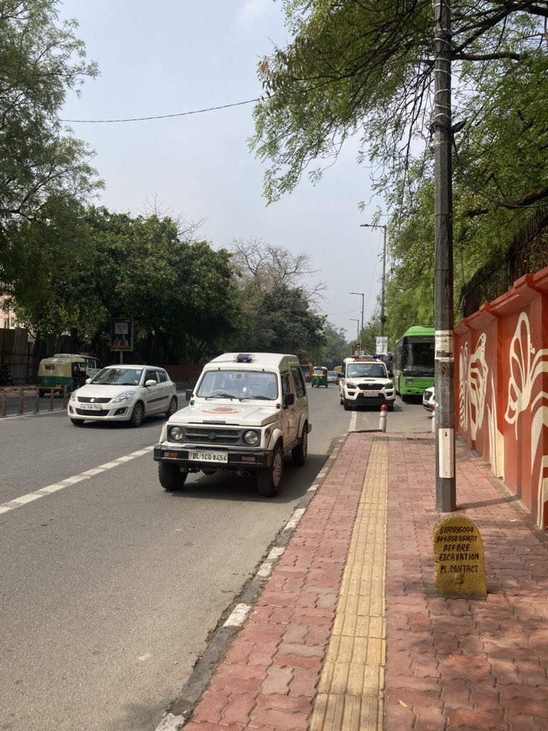 ipstudentfront's tweet photo. Police outside IP college today. We won’t be intimidated. We don’t step back. IP Principal must resign. #justiceforipstudents https://t.co/J7eakejXlE