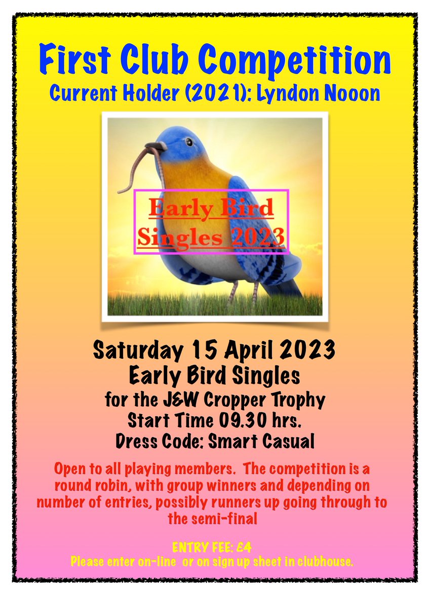 First Club Comp of 2023