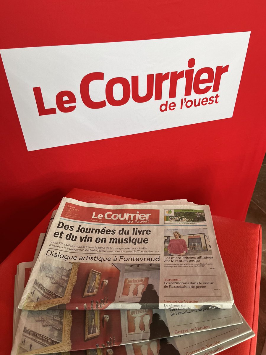 En musique.
#livreetvin #saumur <a href="/courrierouest/">Le Courrier de l'Ouest</a>