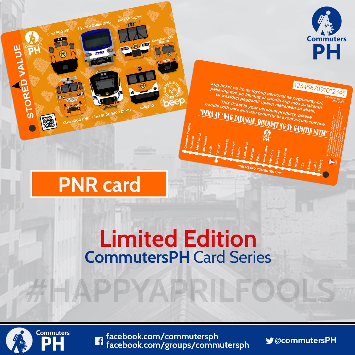 commutersph's tweet photo. ANNOUNCEMENT
Dahil nawala ang file para sa RetroMagnetic Beep Cards ay papalitan namin ang inyong mga order. Pili nalang kayo sa dalawa
Tapos eto pa po ang problema...
#HappyAprilFoolsDay #CommutersPH
P.S. Tuloy na tuloy po yung LRT-1, MRT-2, MRT-3 cards ninyo. Don't worry ;) https://t.co/JWckAX908k