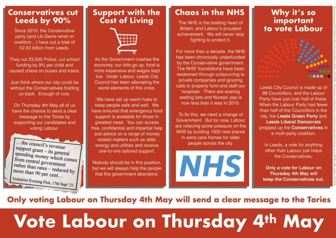 Leeds_Labour's tweet image. Amongst our candidates are care workers, teachers, students, single parents, hospitality workers, disabled people, retired people, LGBT people, people of different faiths and backgrounds.

We look like Leeds, we are Leeds, and we will continue to deliver for Leeds.

#VoteLabour