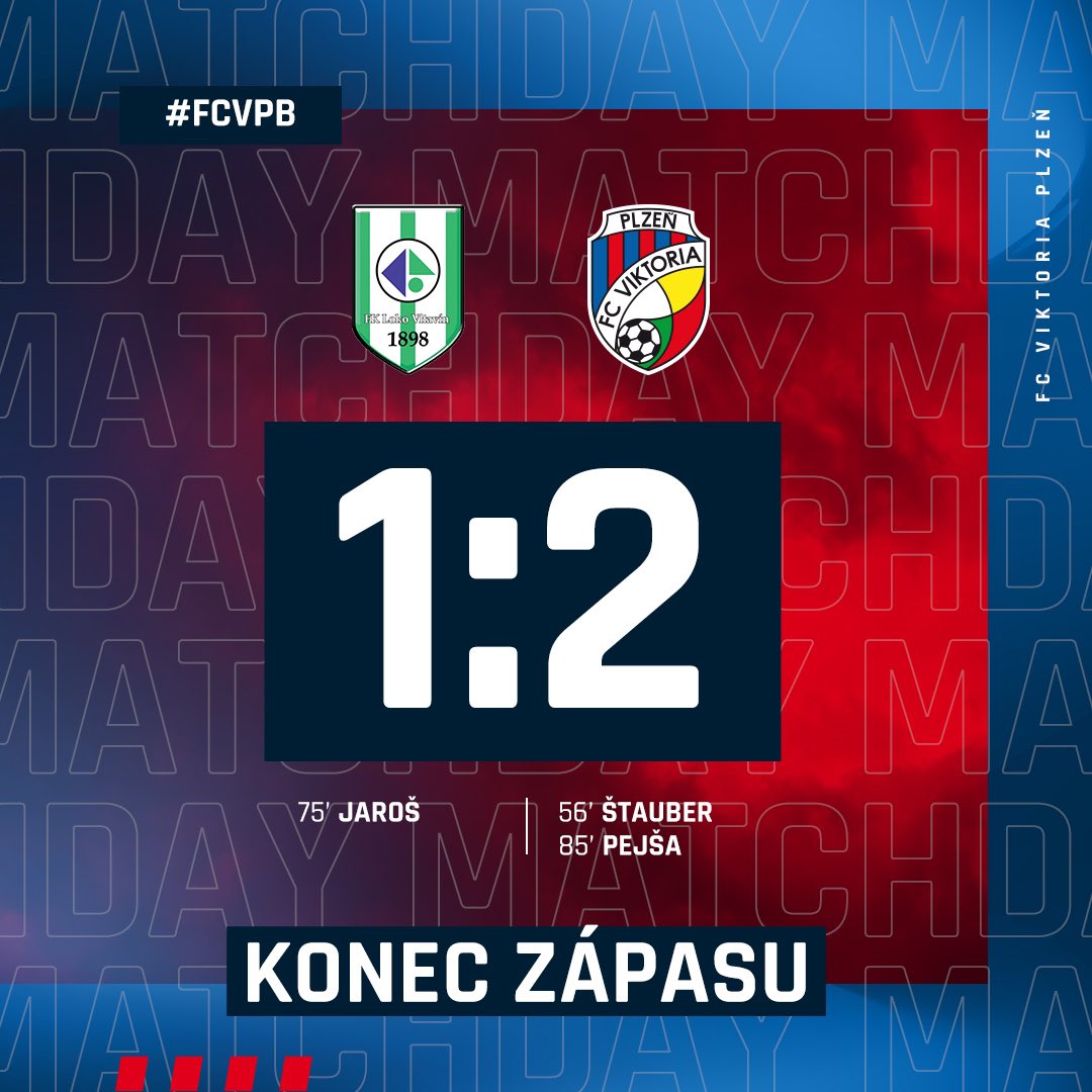 fcviktorkaplzen's tweet photo. ⌛️ KONEC | Béčko zvládlo utkání na hřišti Vltavínu, rozhodl Pejša ❤️💙

REPORTÁŽ ➡️ https://t.co/yLZysLCwvl https://t.co/dA54ZAsmIk
