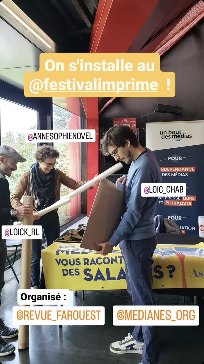 Venez nous voir aujourd’hui <a href="/FestivalImprime/">Festival Imprimé</a> à Cenon ! #media #journalisme #yvoirclair #jungle