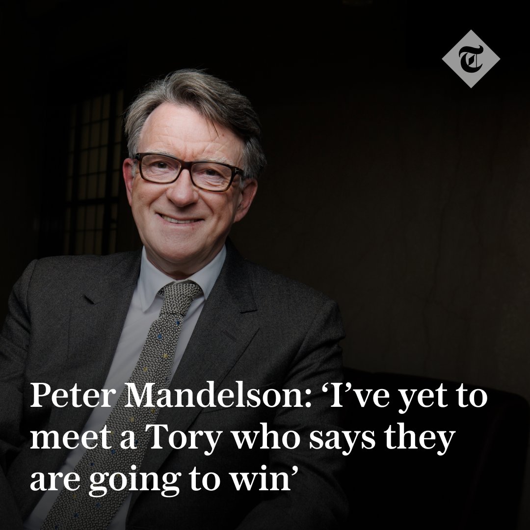 🗣Slowly but surely, away from the glare of the Westminster spotlight, Sir Keir Starmer is creating an army of candidates to fight for Labour’s return to government at the next election. And Lord Mandelson is impressed.

Read the full interview here: telegraph.co.uk/politics/2023/…
