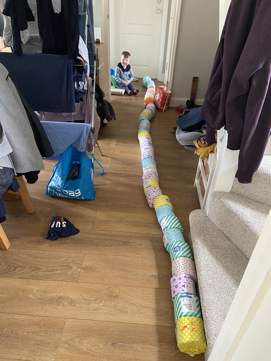 Allie_Mei's tweet photo. Or toilet paper snakes 😂 the possibilities are endless! https://t.co/CqbobozCzr