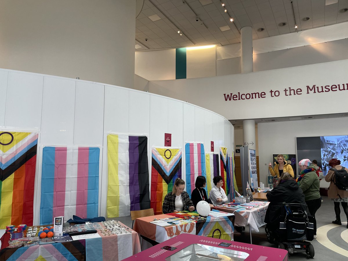The #LiverpoolTDoV23 day at <a href="/MuseumLiverpool/">Museum of Liverpool</a> has started 🏳️‍⚧️

We have information stalls in the atrium plus events, workshops and performances up stairs from 12pm.