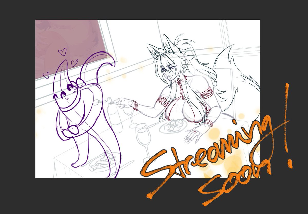 CrescentiaLight's tweet photo. Stream starts in about 6h 15min from now (19:00 GMT+2)
Will be drawing Safiya on a date with that Starfish-ghost thingy from DBGR.
https://t.co/eKL2eWvuLv
#Stream #artstream #Deathblight #kemonomimi #jackalgirl #datenight https://t.co/OBS46rFMH6
