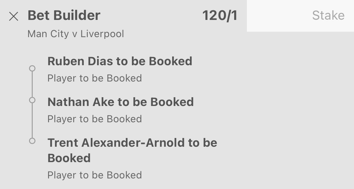 bettingvillage's tweet photo. Man City v Liverpool 🟨🟥

18+ gambleresponsibly https://t.co/eV10IgEKoA