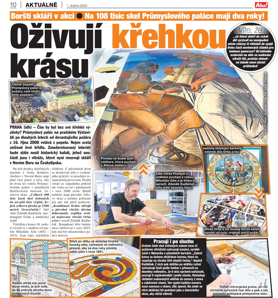 ian_dachs's tweet photo. Psal jsem... ✒️ Borští skláři v akci: Oživují křehkou krásu Průmyslového paláce 🏫 Na 108 tisíc skel mají dva roky...
#VýstavištěPraha #PrůmyslovýPalác #Art #Umění #Skláři #Glassmakers #NovýBor https://t.co/sEGl7S6nPC