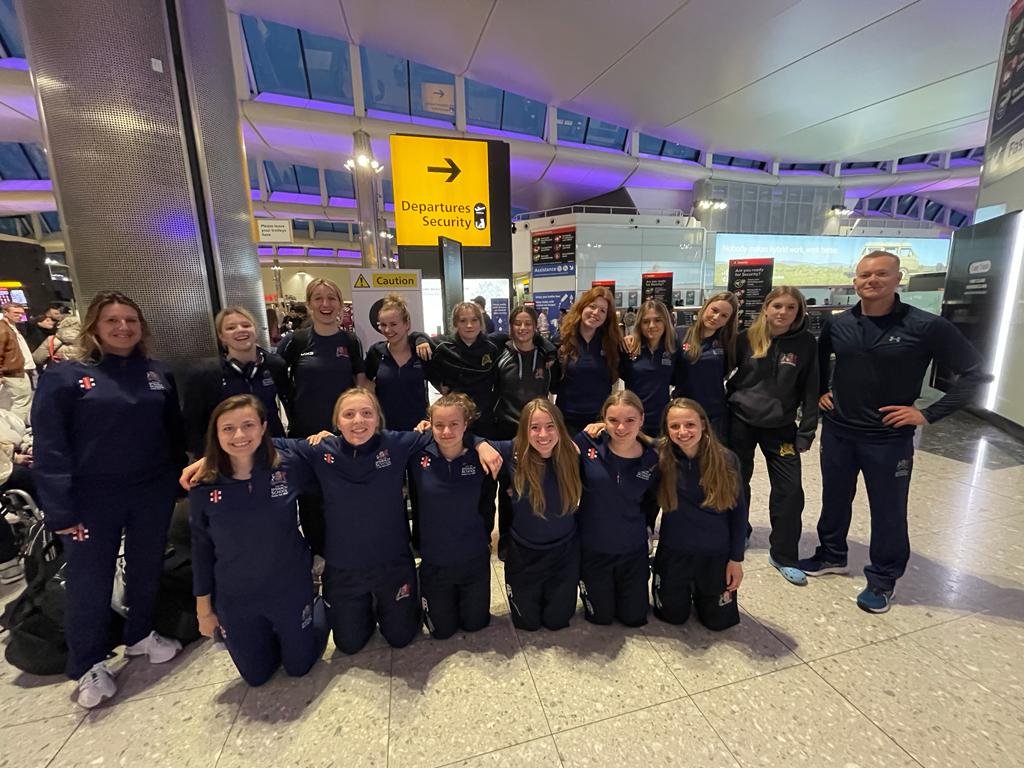 Ipswich School girls cricket team also headed out to Dubai last night for a 6 day cricket tour - 6 x T20 matches, including matches against <a href="/EmiratesCricket/">UAE Cricket Official</a> and a coaching session with UAE captain Chaya Mughal.