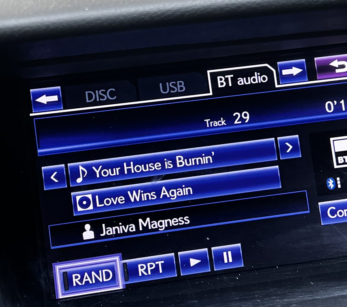 💜Love it when I get in my car and @JanivaMagness is the first music that pops up from my playlist !!🤩🤘🎶