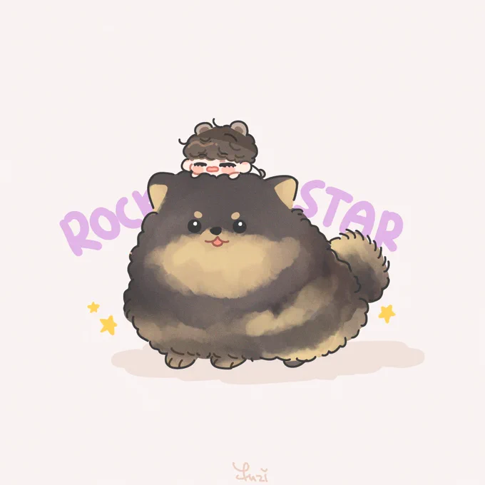 Fanart for yeontan and his manager  