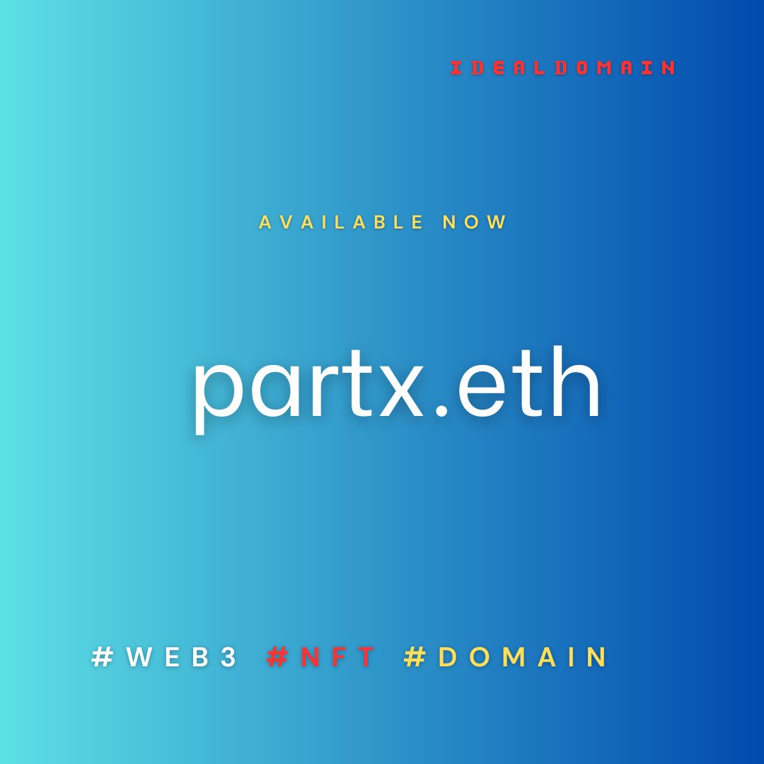 Web3 domain will lead in shaping the Future of decentralized transactions 🌐🔗💰📈💡🌅.
Available Now 👉shorturl.at/nozNP

partx.eth

#PartX #Web3 #DecentralizedTransactions #SecureInvestments