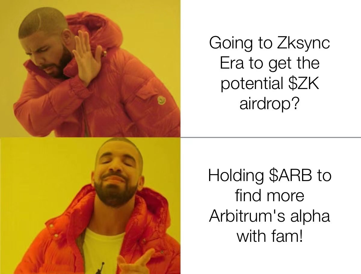 Gm, $ARB holders! 🫡

It's arbitrum season now! So the alphas in the <a href="/arbitrum/">Arbitrum</a> ecosystem are endless. 👀

We caught <a href="/TridentDAO/">Trident Ψ🪼</a>, <a href="/ede_finance/">El Dorado Exchange (EDE)</a>, @JustBetOfficial, &amp; <a href="/LFGSwap/">enjoybeingD | HUDL</a> in the past 2 months. 🎉

What's the next? 👇

🧵 1/4