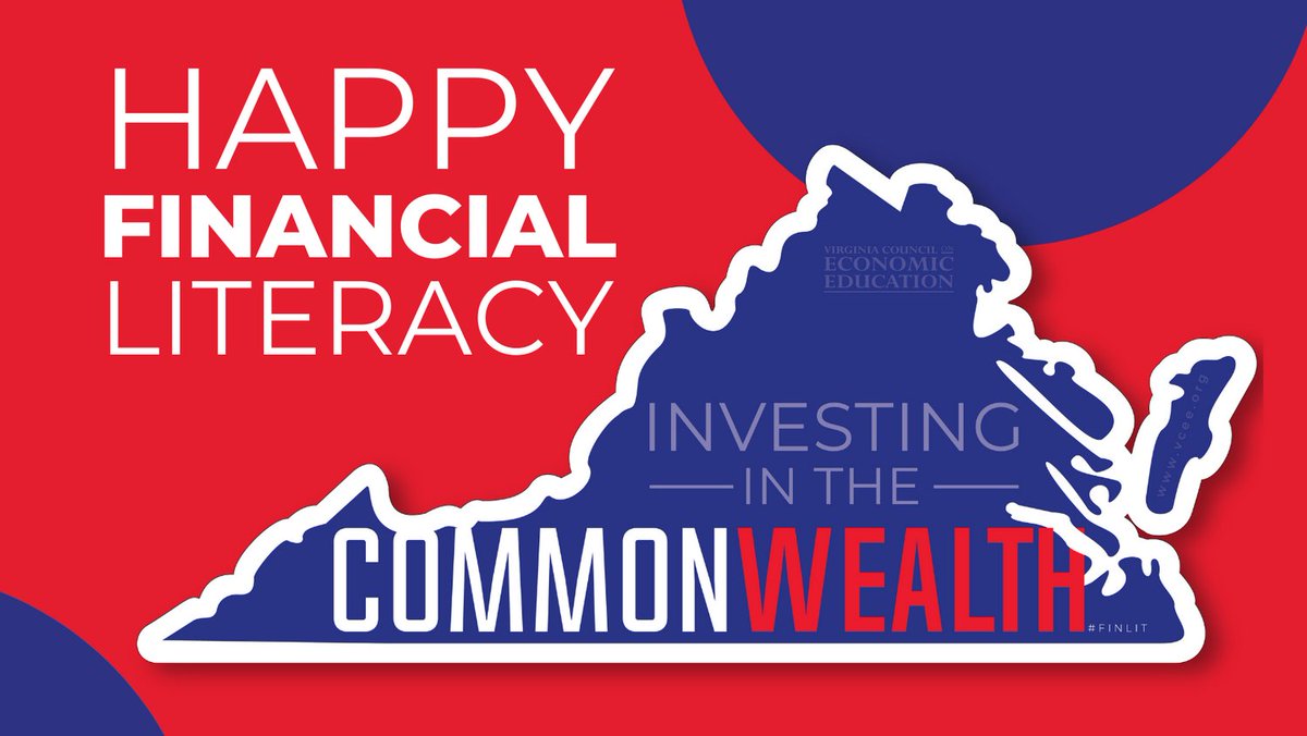 Happy #financialliteracymonth!  VCEE will always be Investing in the #CommonWEALTH!

Join us all month long to celebrate #financialliteracy! Stickers are on their way—drop a 💰 for your chance to win a sticker! 

READ OUR BLOG: vcee.org/finlitmonth-1/

#finlitmonth #finlit
