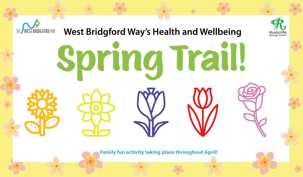 It's April, the school holidays have begun and we're launching our Spring Trail! 🌷 🌼 🌹 🌸 🌻 bit.ly/42ZVVAw Collect a trail sheet from @FruitBasketWB or Slades Florist @cheryl_kevin and find ten participating businesses to win a small prize 😍 #westbridgford #WBWay