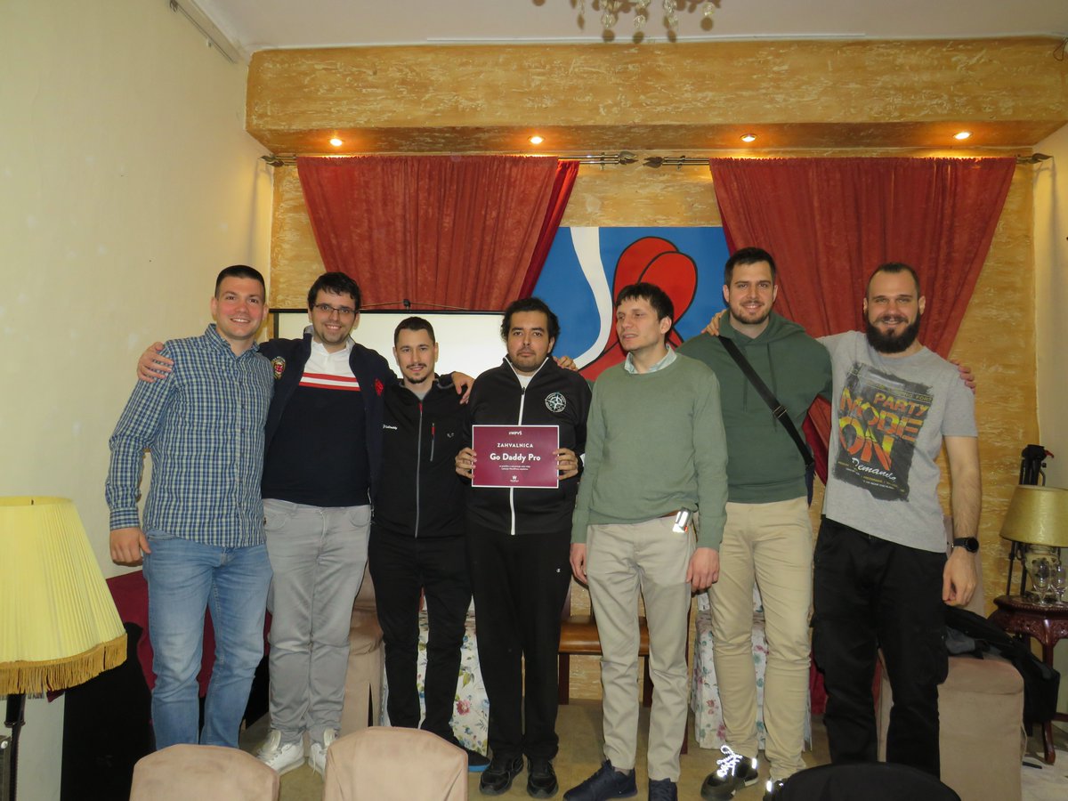 It's an honor to receive a thank-you note on behalf of <a href="/GoDaddyPro/">GoDaddy Pro</a> We had such a great time at the #WPVŠ meetup and you will see us again in #Vršac very soon <a href="/GoDaddy/">GoDaddy</a> <a href="/GoDaddyLife/">Team GoDaddy</a> #WordPress #godaddy #wpserbia #wpvrsac #wpsrbija