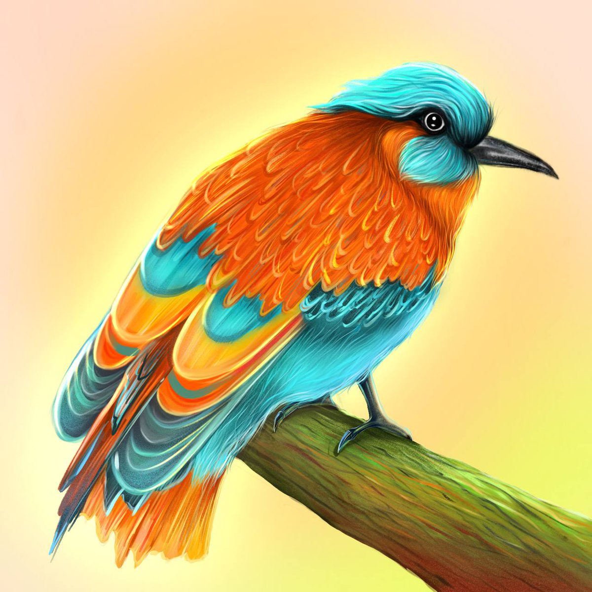 mystery_arty's tweet photo. Good day! 💫
My bird 🐦 is ready for the competition from "What a wonderful art"
Join the competition!✨️
@LIX_original 
#BIRDFTM https://t.co/J09kjVvKPG