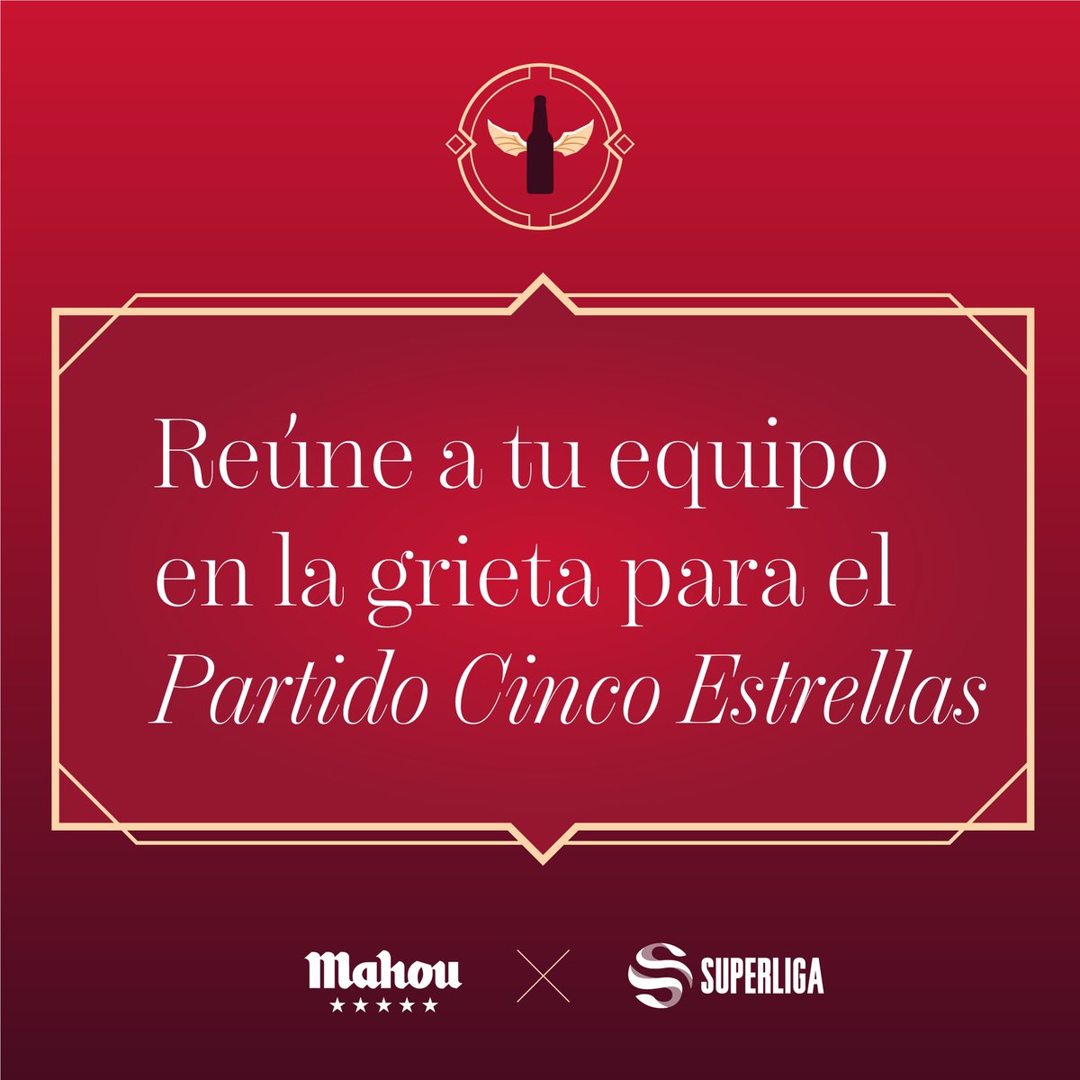 mahou_es's tweet photo. SORTEO | ¿Quieres ganarte un pase directo 🎟 para jugar el #PartidoCincoEstrellas y que la @LVPes te castee una partidita con tus colegas en el canal oficial de @LVPesLoL? Easy 😎
 
🍻 Sigue a @mahou_es
🔁 Haz RT
👉🏻 Comenta y dinos cómo se llamaría tu equipo https://t.co/yDO6lxPsiQ