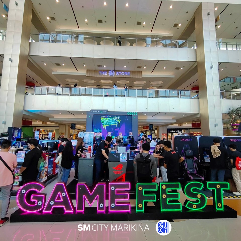 SMCityMarikina's tweet photo. Een Mercado is here!! ✨
Cyberzone Game Fest 2023 continues at SM City Marikina this March 31 to April 2 with exciting #TechAssured activities and tournaments that’ll make you #FeelTheCyberThrill!
Know more when you #CheckCyberzone: https://t.co/v73LYVgo79
#SMCityMarikina https://t.co/Kht8jwYOP9