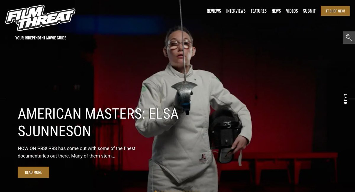 “…a deafblind fencer, hiker, and published author.” American Masters: Elsa Sjunneson shows Chris Salce a remarkable life of a fascinating subject.
filmthreat.com/reviews/americ… #SupportIndieFilm #ElsaSjunneson #AmericanMasters #PBS #Documentary