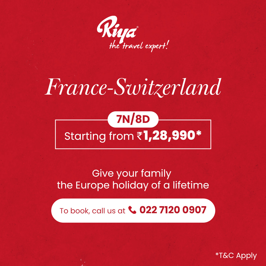 Toh kab jaane ka plan hai?
See the best of Europe at the best price 🧳✈️🇪🇺

Book your holiday, contact us at 📞 022 7120 0907 | 📩 happiness@riya.travel
.
.
.
#RiyaTheTravelExpert #Europe #EuropeTrip #EuropeHoliday #France #Switzerland #Holidays #Vacation #VacationVibes