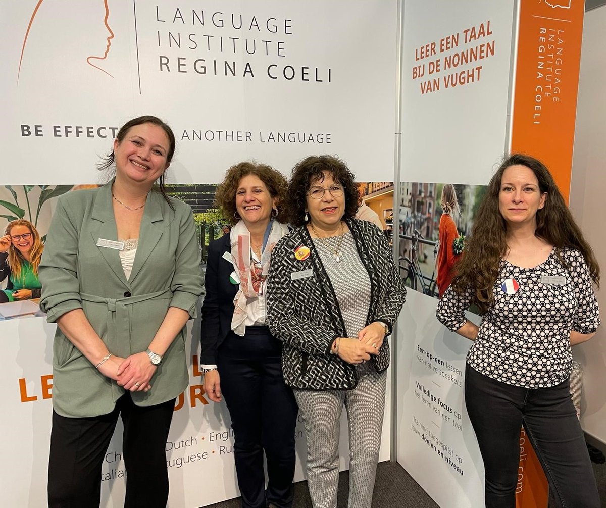 Wil je kennismaken met de Nonnen van Vught? Kom dan vandaag of morgen naar de #emigratiebeurs in Houten. Je vindt onze taaltrainers in stand 303 in hal 3. Check voor meer informatie: emigratiebeurs.nl.