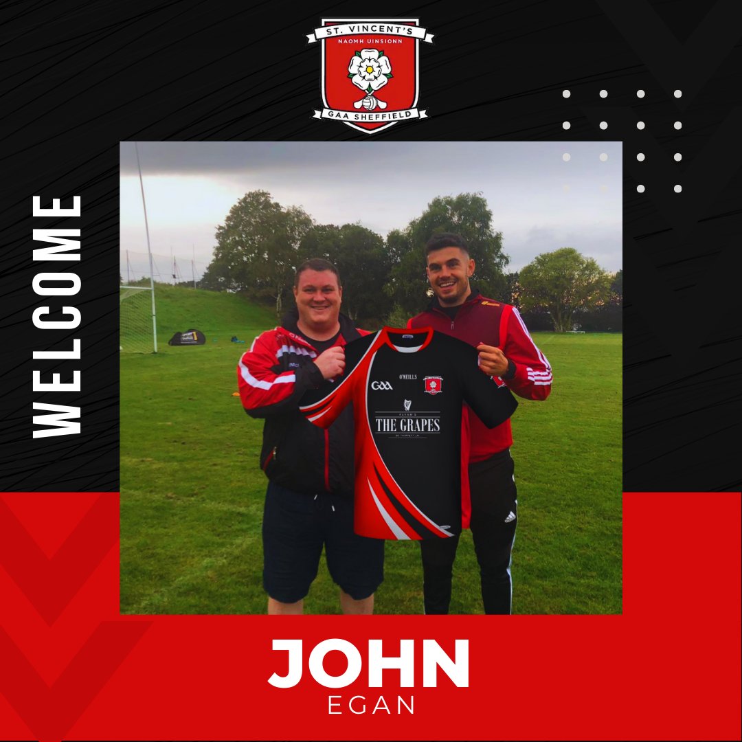 sheffieldgaa's tweet photo. #DoneDeal

We are delighted to announce the transfer of @JohnEgan92! 
 
It took some tough negotiation but after getting permission from Croke Park and Sheffield Utd, John has been cleared to play for St Vincents GAA this summer. https://t.co/jZVVv15303