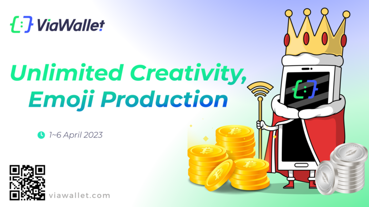 walletcoinex's tweet photo. 🤡Join ViaWallet's April Fools' Day emoji design contest! 

💰Design unique crypto wallet emojis with the ViaWallet logo to win a cash prize!

✅ Follow @ViaWallet 
✅ Like + RT + Tag 3 friends
✅ Design &amp; comment your emoji with ViaWallet Logo

#ViaWallet  #AprilFoolsDay https://t.co/q2FLksi6eW