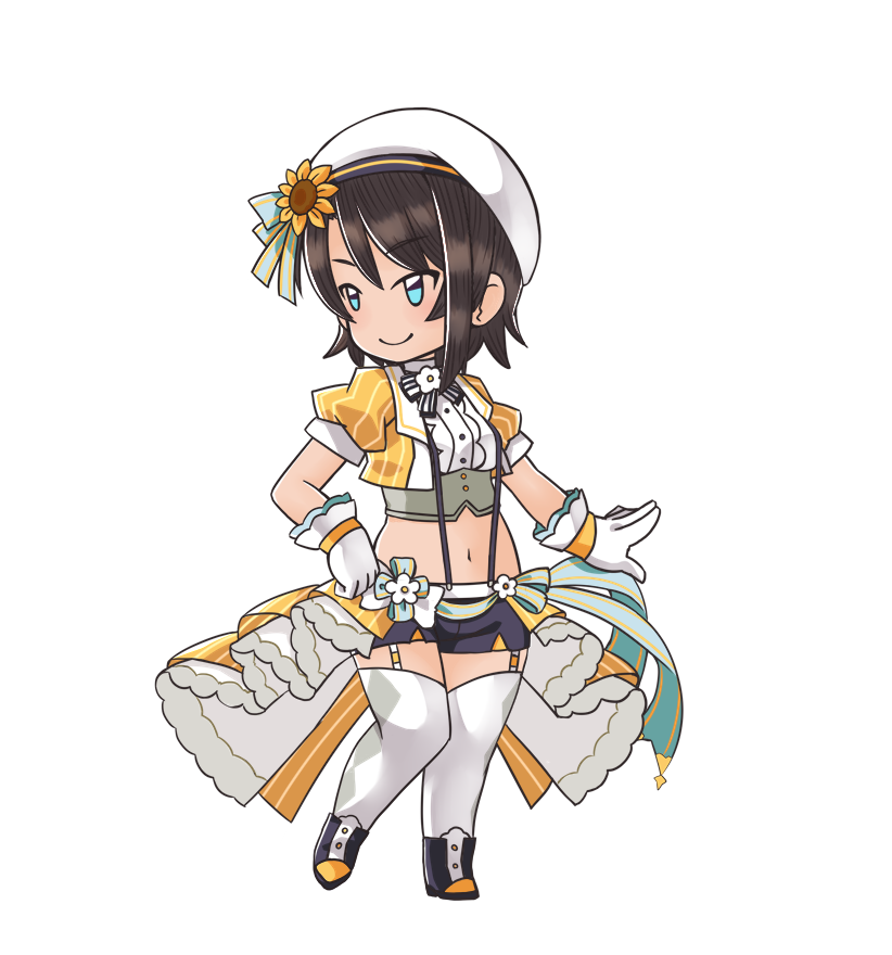 大空スバル 「グラブル風スバルちゃん新衣装verSDキャラを添えて完成しました!頑張りました!」|クロのイラスト