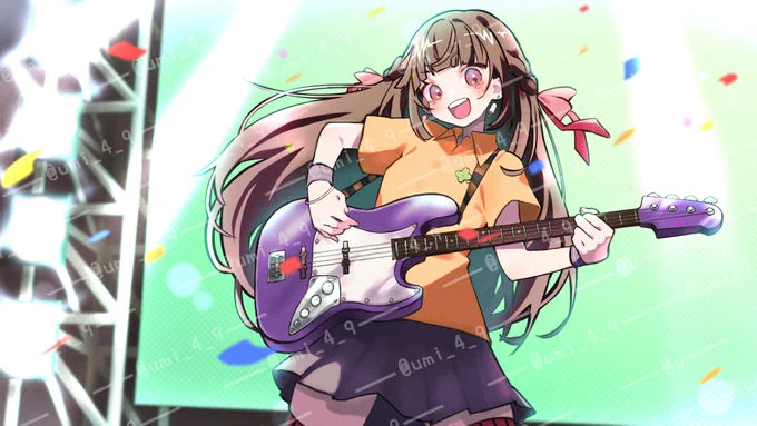 【お仕事絵】こちらのお写真とらせていただきました!!!大好きなヒロアカの大好きな推しの大好きな曲の歌ってみたに関われて幸せです!!!芽々子ちゃんの素敵な歌声と映像を一緒に楽しんでいただけますと幸いです!!!  