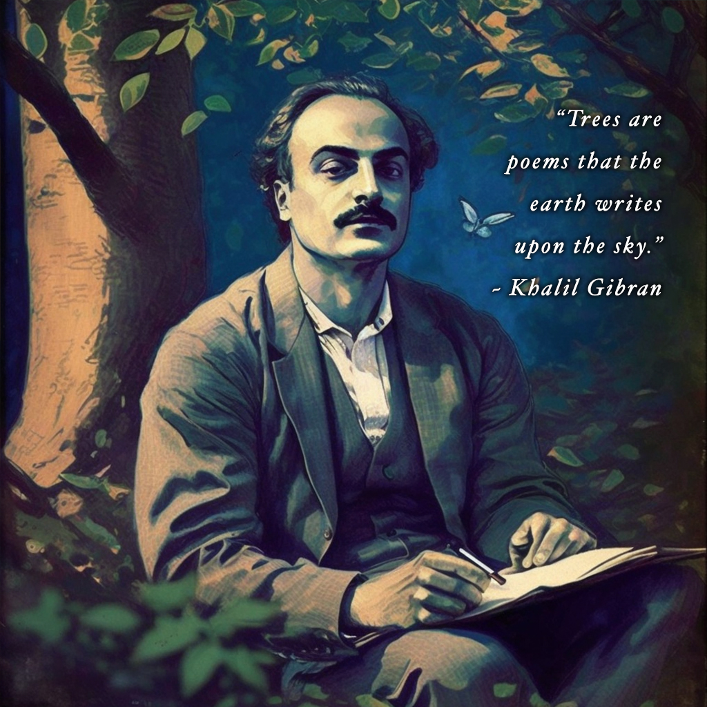 TreeDjinn's tweet image. “Trees are poems that the earth writes upon the sky.” ~ Khalil Gibran #QuotesOfWisdom #NFT